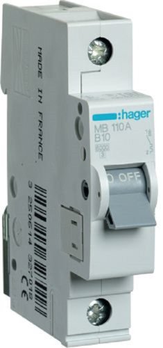 Выключатель автоматический Hager 1п 16A C 4.5кА  картинка